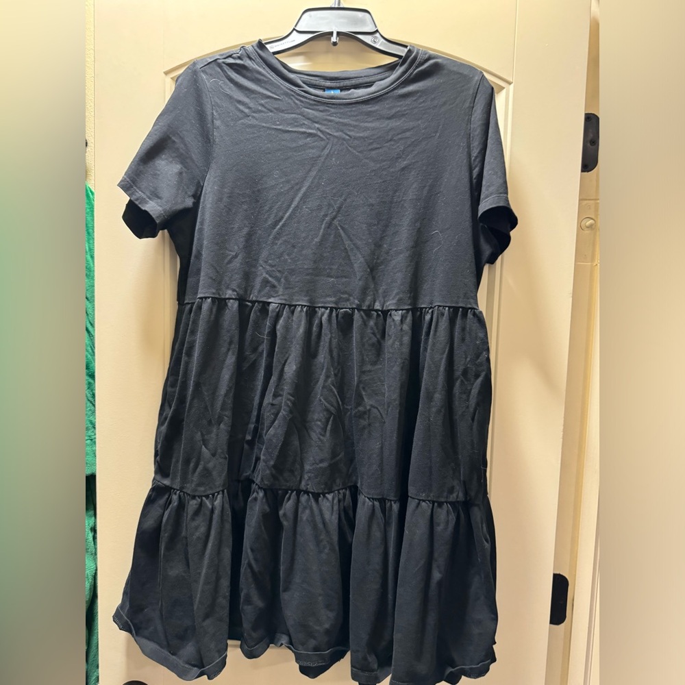 Old Navy Casual Black Dress with Pockets Large